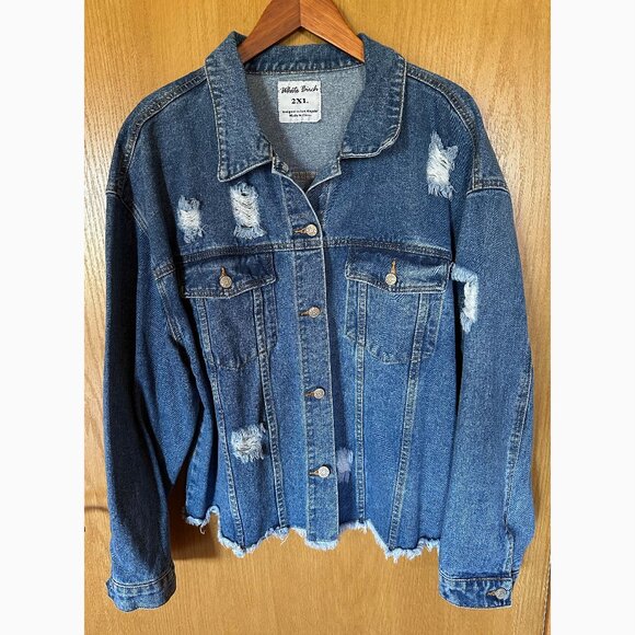 Destructed Jean Jacket - Picture 1 of 3